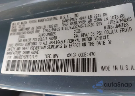 2023 Mazda Cx-50 2.5 Turbo Premium Plus z USA, uszkodzony, nr VIN 7MMVABEY6PN101179